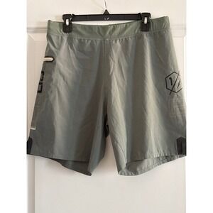 Reebok CrossFit Mens Training Shorts Sage Green Forging Elite Fitness Size Med